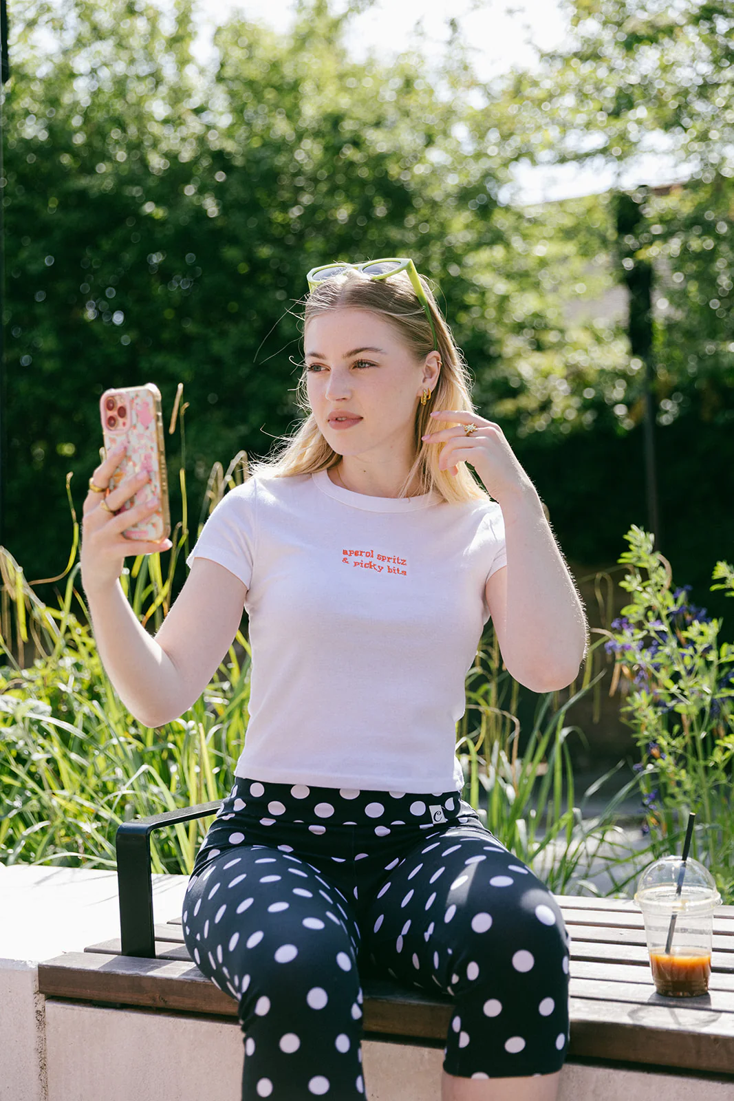 Aperol Spritz & Picky Bits Embroidered Baby Rib Tee - Image 5
