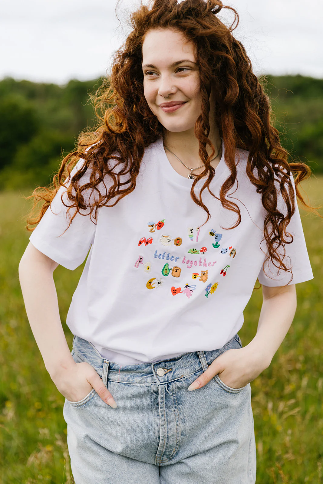 Better Together Embroidered Organic T-Shirt - Image 5