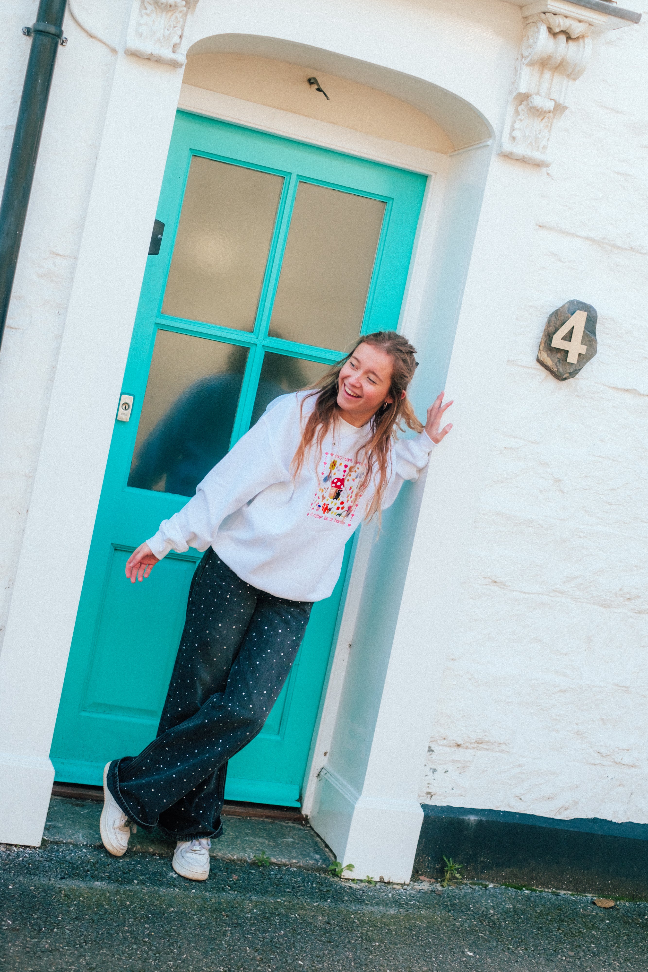 Cosy Mole Embroidered Sweatshirt - Image 6