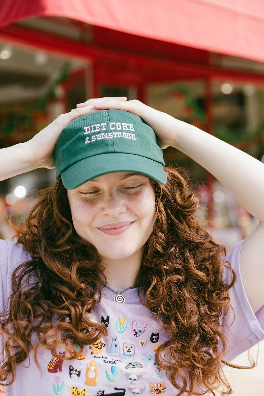 Diet Coke & Sunstroke Embroidered Cap - Image 5