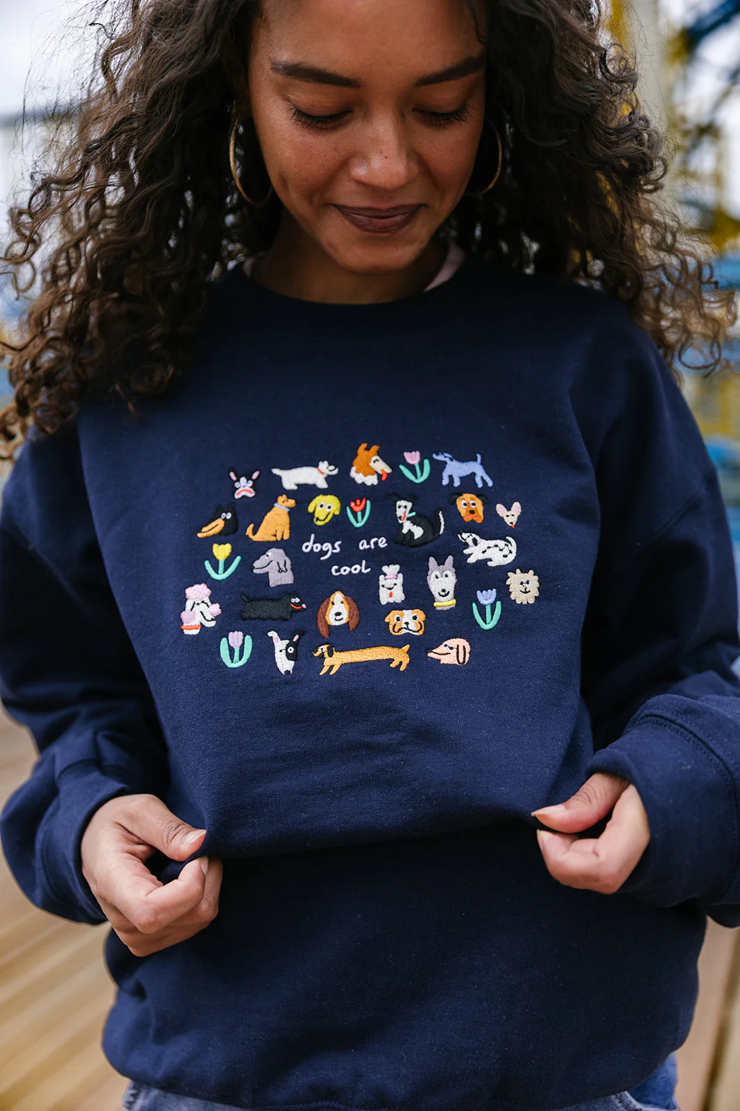 Dogs Are Cool Embroidered Sweatshirt - Image 4