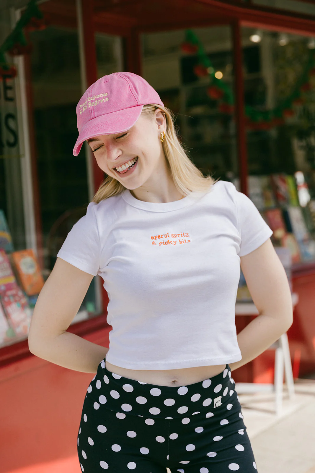 French Baguettes & No Regrets Embroidered Cap - Image 4