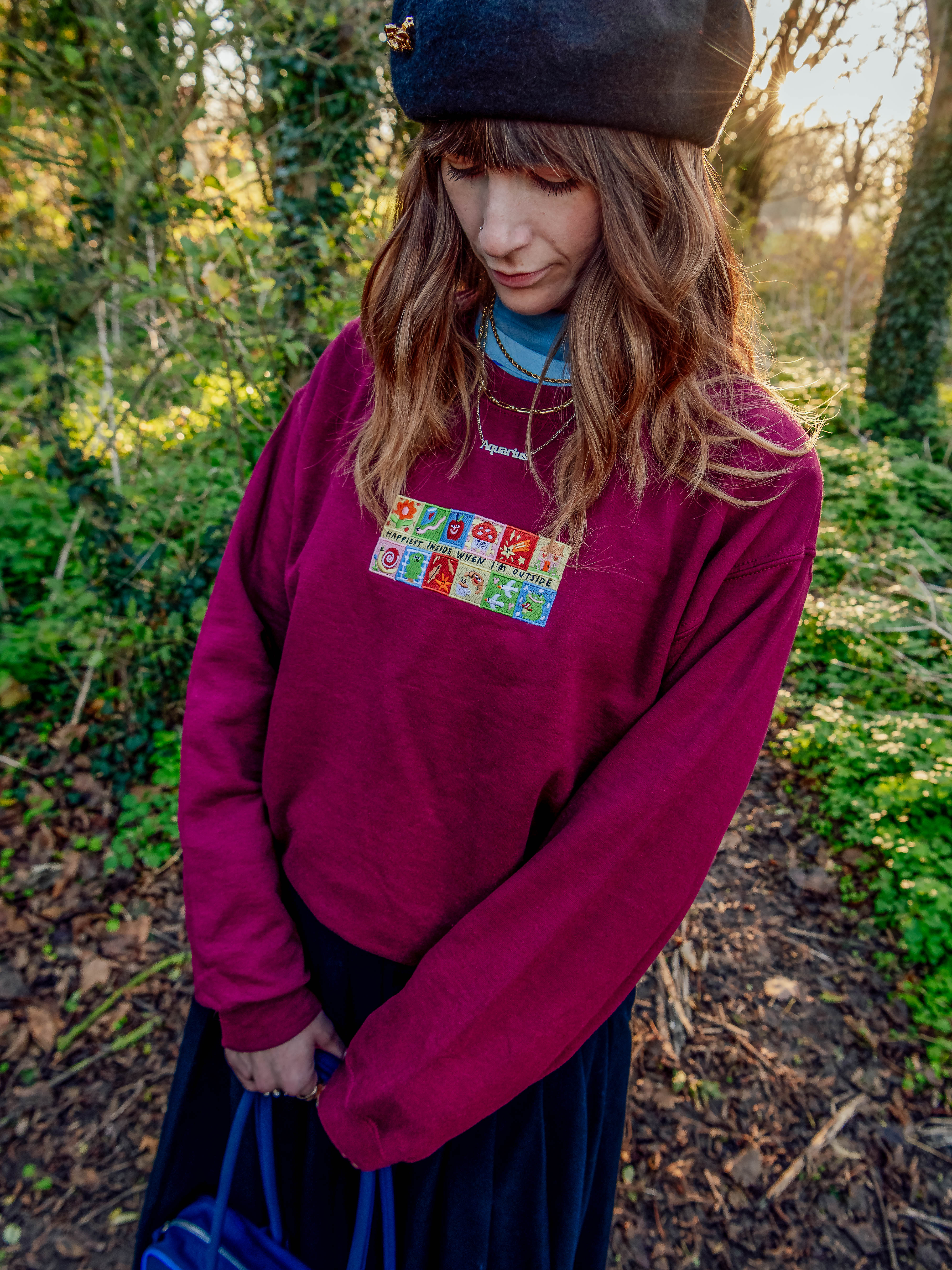 Happiest Outside Embroidered Sweatshirt - Image 3