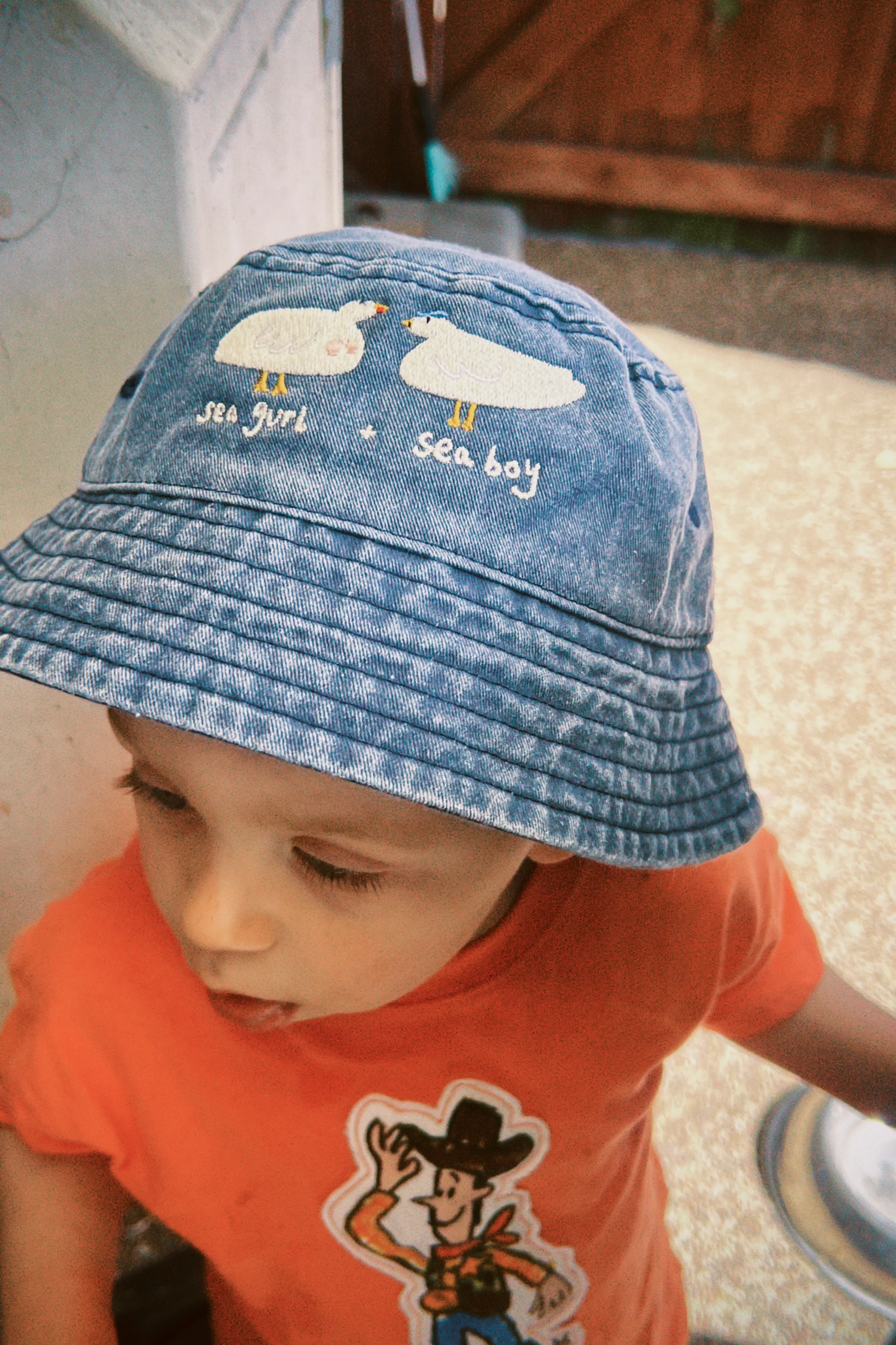 KIDS - Seagurl & Seaboy Embroidered Bucket Hat - Image 12