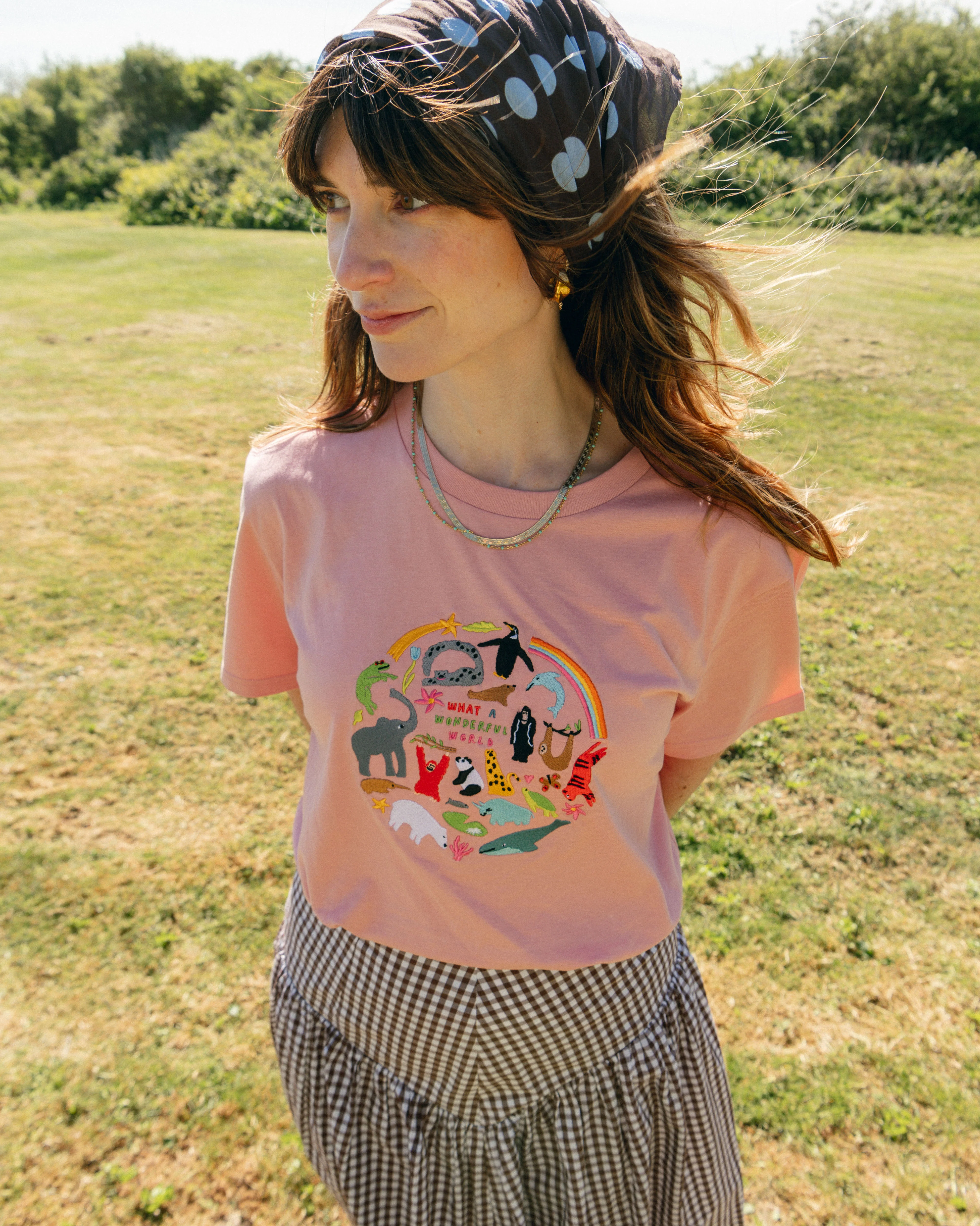 Limpet X WWF Wonderful World Embroidered Animals T-Shirt - Image 6