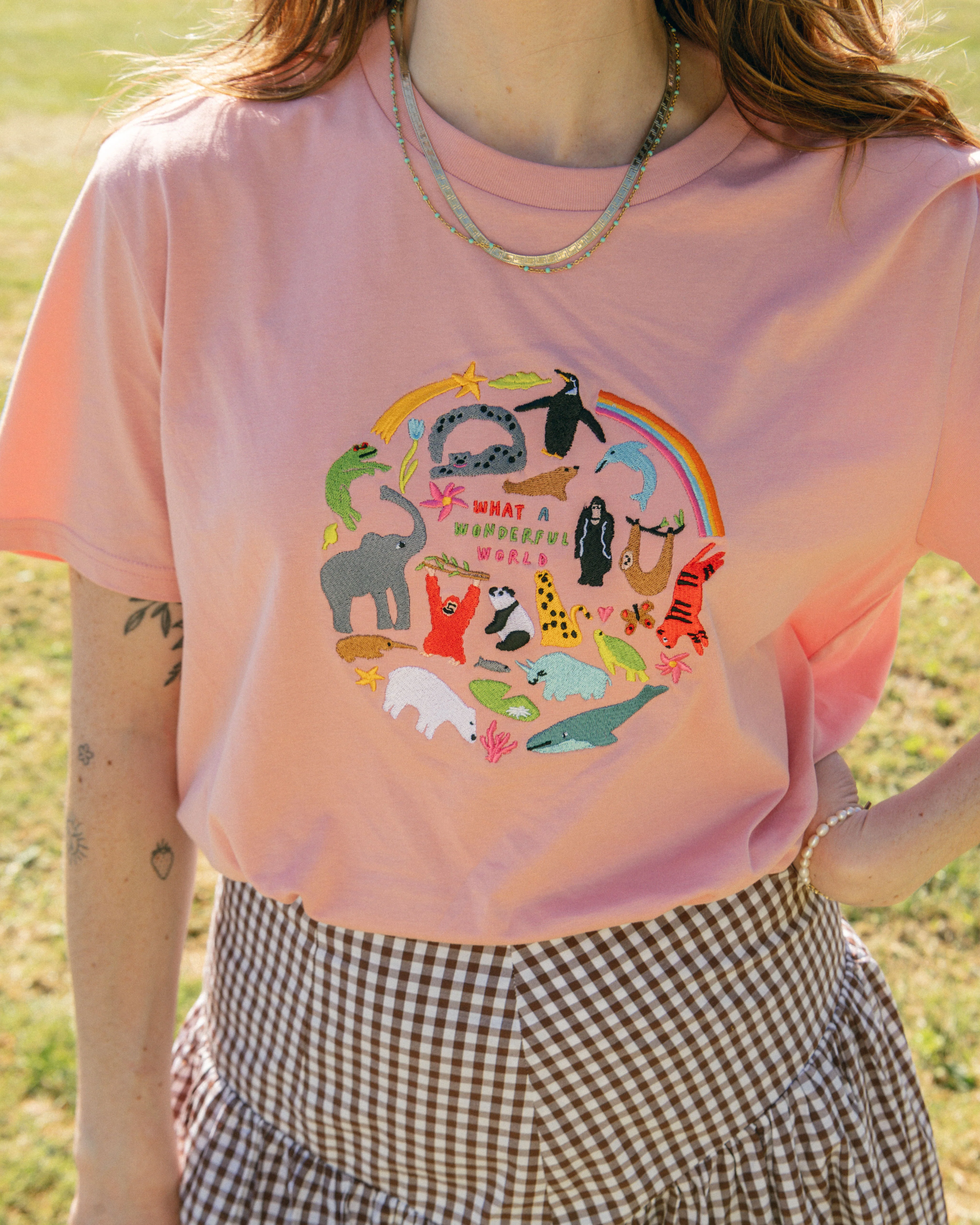 Limpet X WWF Wonderful World Embroidered Animals T-Shirt - Image 9