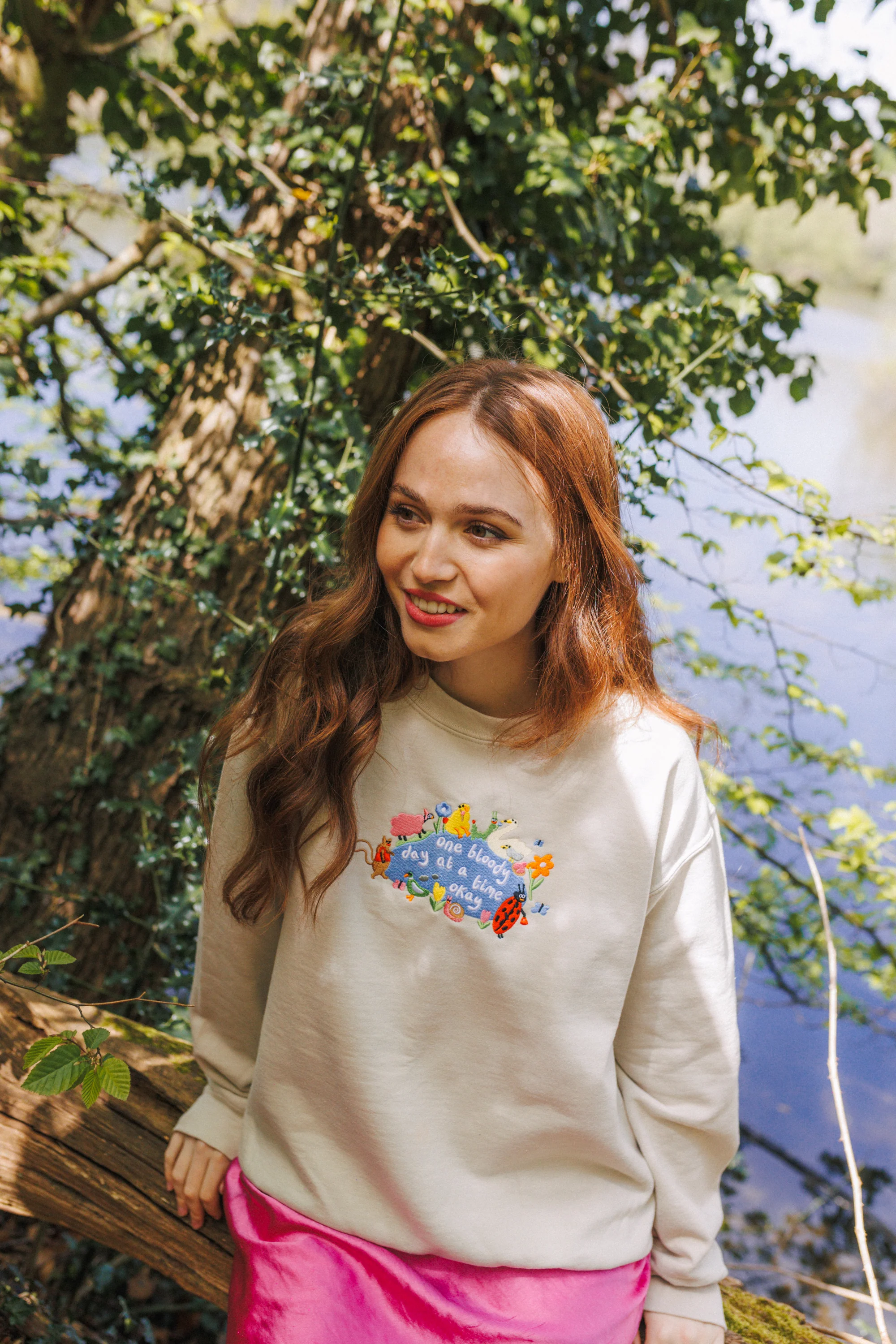 One Bloody Day At A Time Embroidered Sweatshirt - Image 7