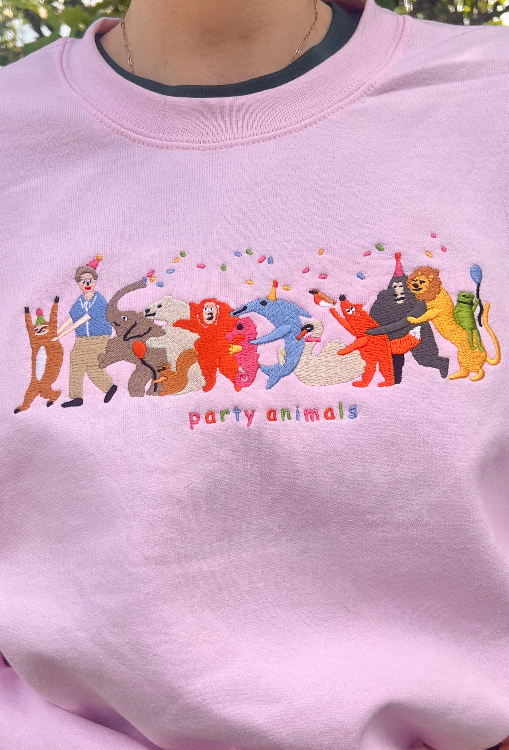 Party Animals David Attenborough Embroidered Sweatshirt - Image 11