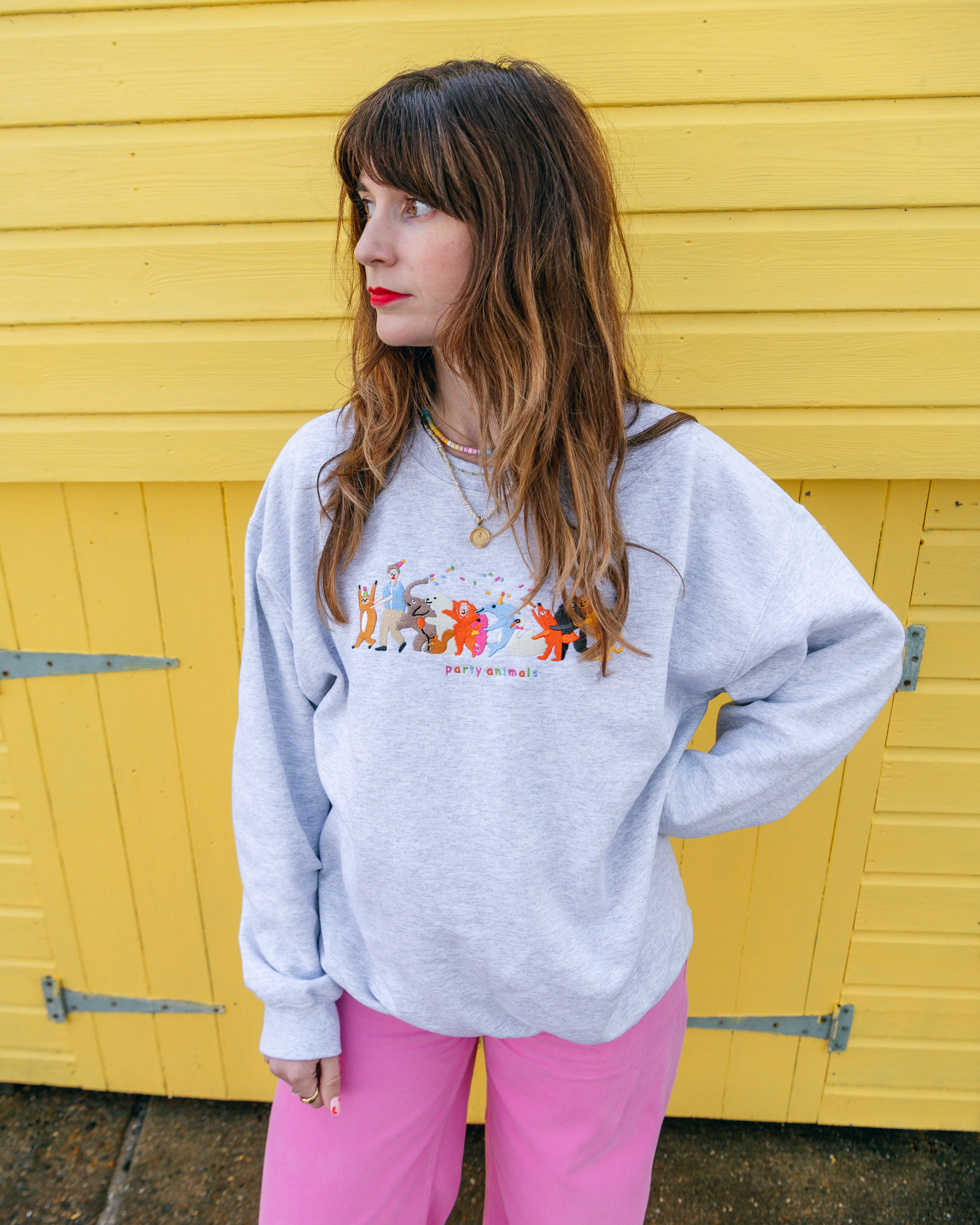 Party Animals David Attenborough Embroidered Sweatshirt - Image 6