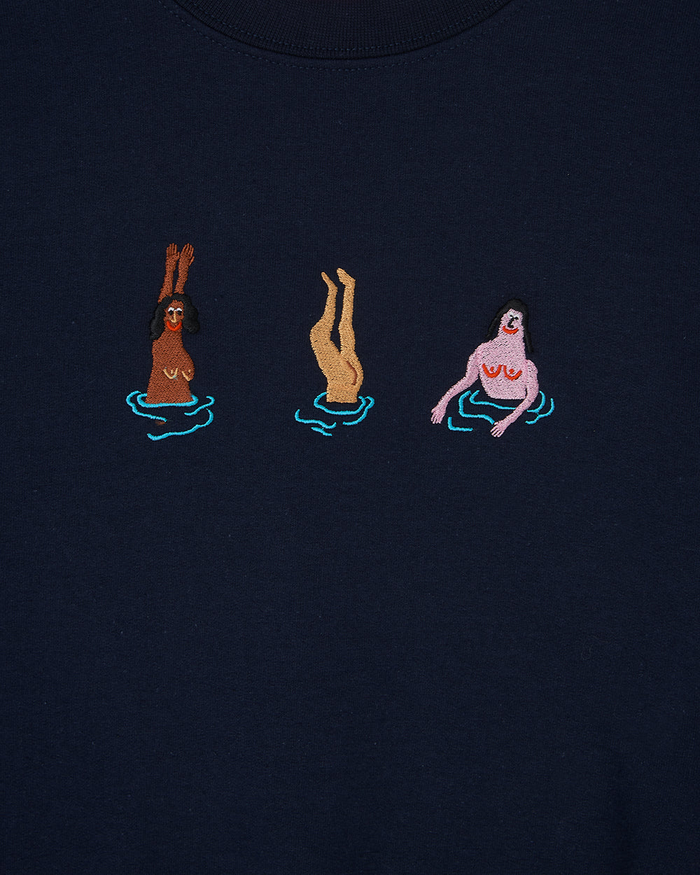 Swimming Ladies Embroidered Sweatshirt - Image 6