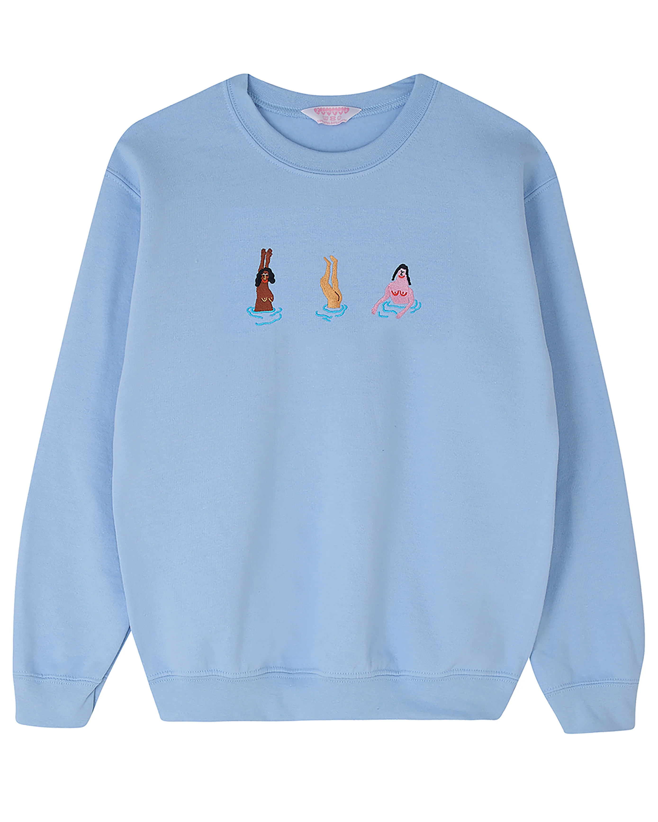 Swimming Ladies Embroidered Sweatshirt - Image 7